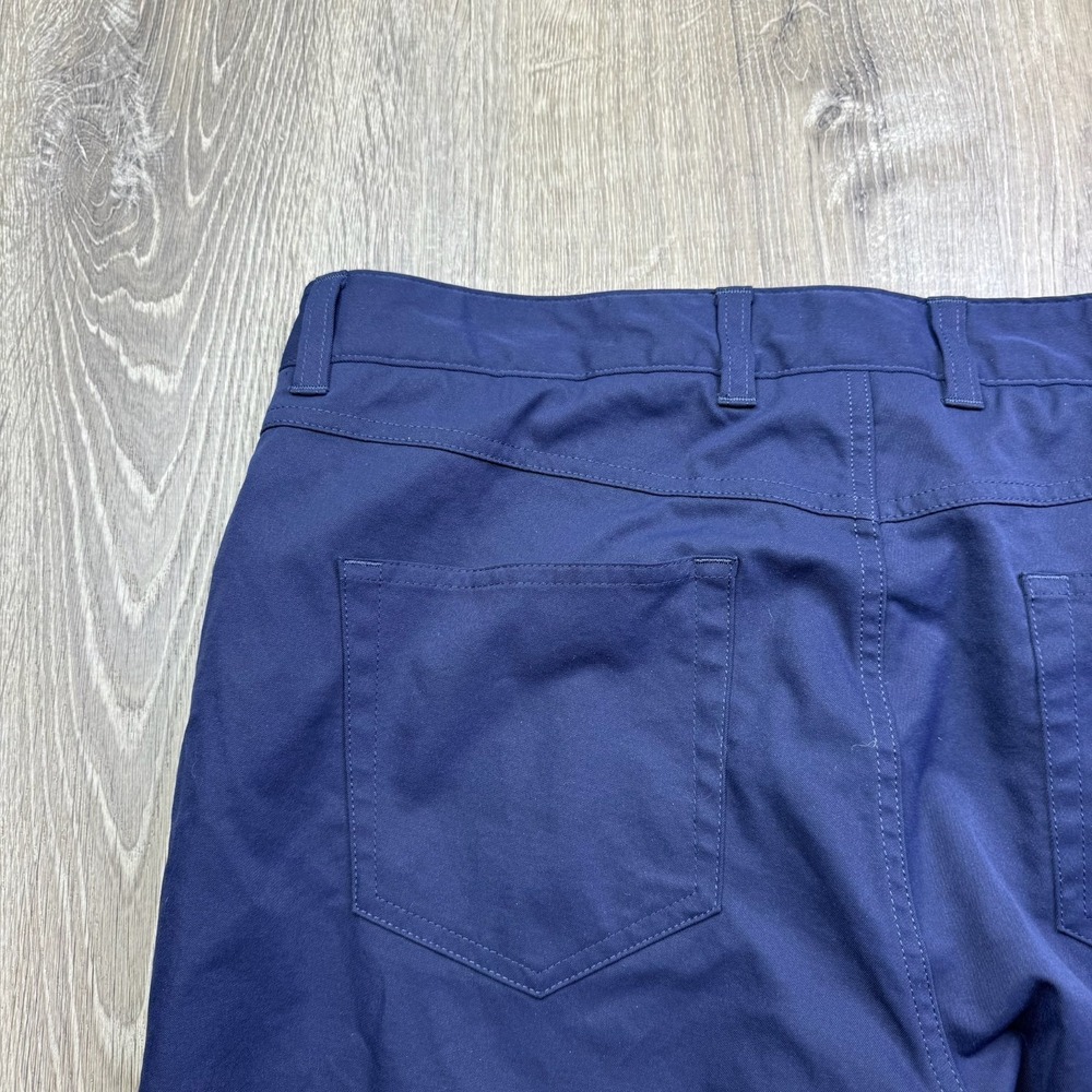 Peter Millar Mens Blue Performance Stretch EB66 Golf Trouser Pants 36x32 - Picture 6 of 14